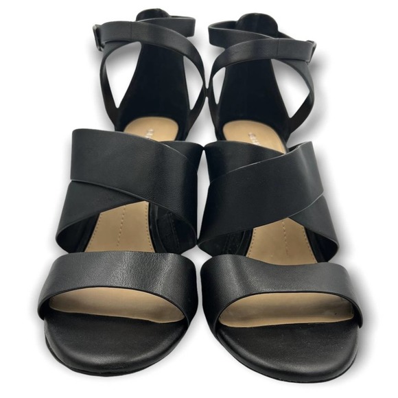 Gianni Bini Leather Criss Cross Ankle Strap Strappy High Heel Sandal 10 - Picture 5 of 8